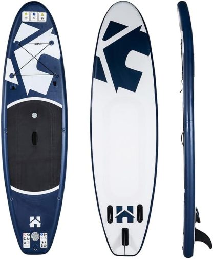 HOME DELUXE Planche de Stand up Paddle - Taille S, Bleu Sup Gonflable pour lac, mer et rivière-Daviakanest