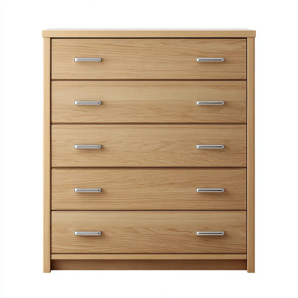 Commode bois massif 80x40x110 cm - bois - design contemporain-Daviakanest