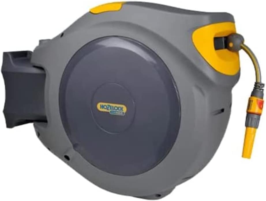 Hozelock Dévidoir Mural FlowMax AutoReel Gros débit avec Tuyau de 30m 25970000-Daviakanest
