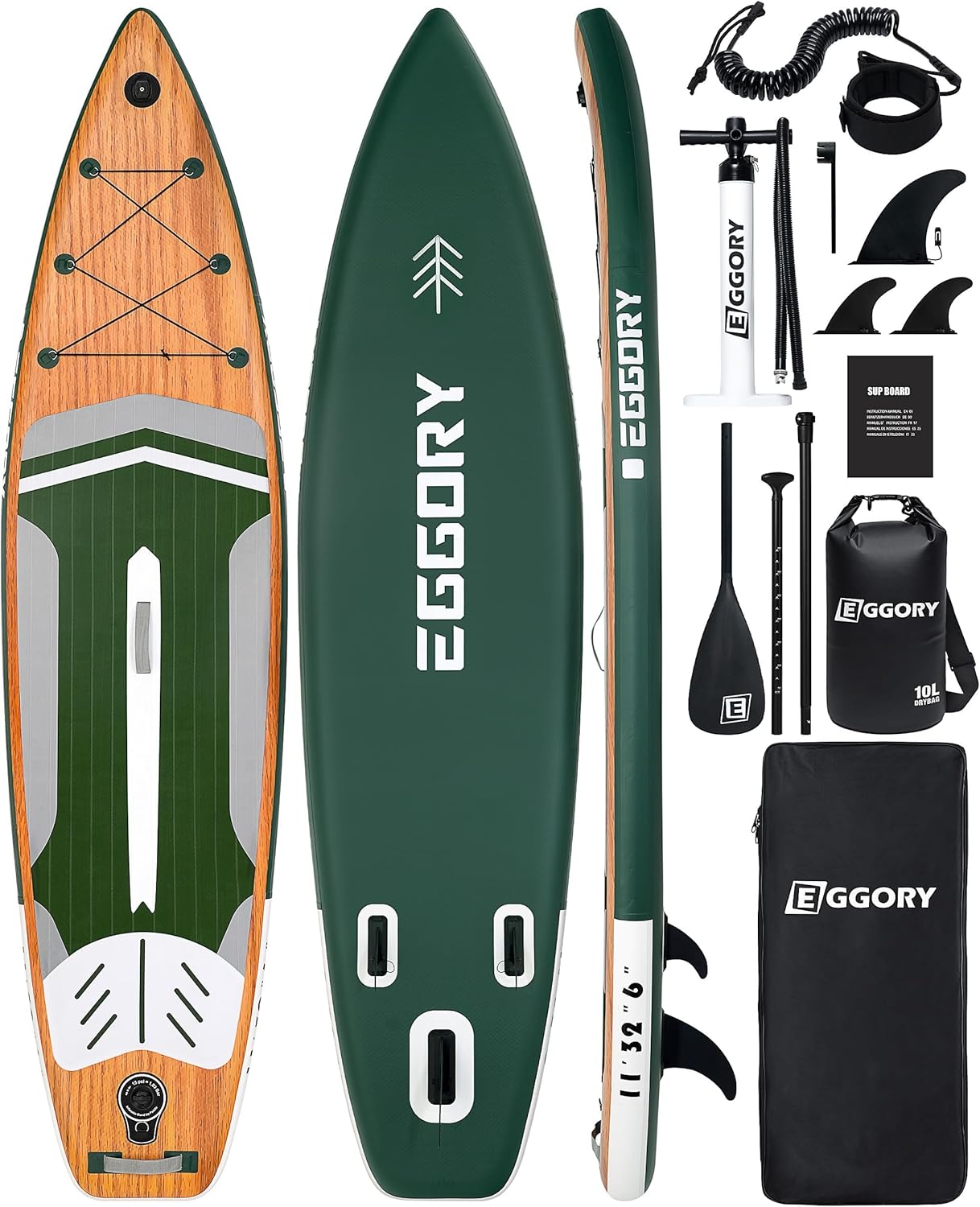 Stand Up Paddle Planche de Surf Gonflable Sup - Accessoires complets pour Planches de pagaie - Pompe à pagaie réglable - Sac à Dos de Voyage - Sangle d'épaule-Daviakanest