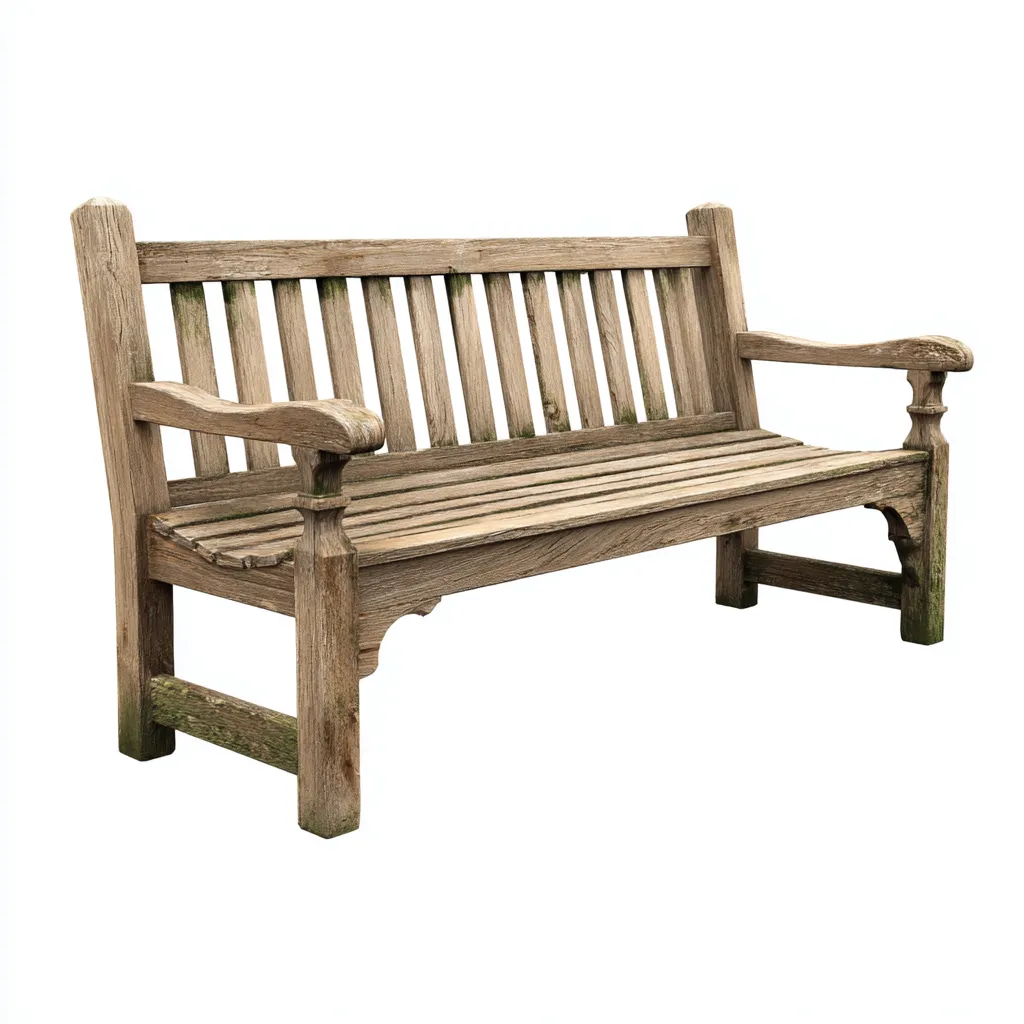 Banc de jardin en bois avec dossier et accoudoirs 150x62x88 cm - bois naturel - style extérieur traditionnel-Daviakanest