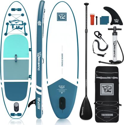 TIGERXBANG Paddle Gonflable 305x80x15 cm - Planche de Stand Up Paddle Sup avec Accessoires de Haute Qualité - Planche Polyvalente pour Adultes/Enfants - Collection Defender-Daviakanest