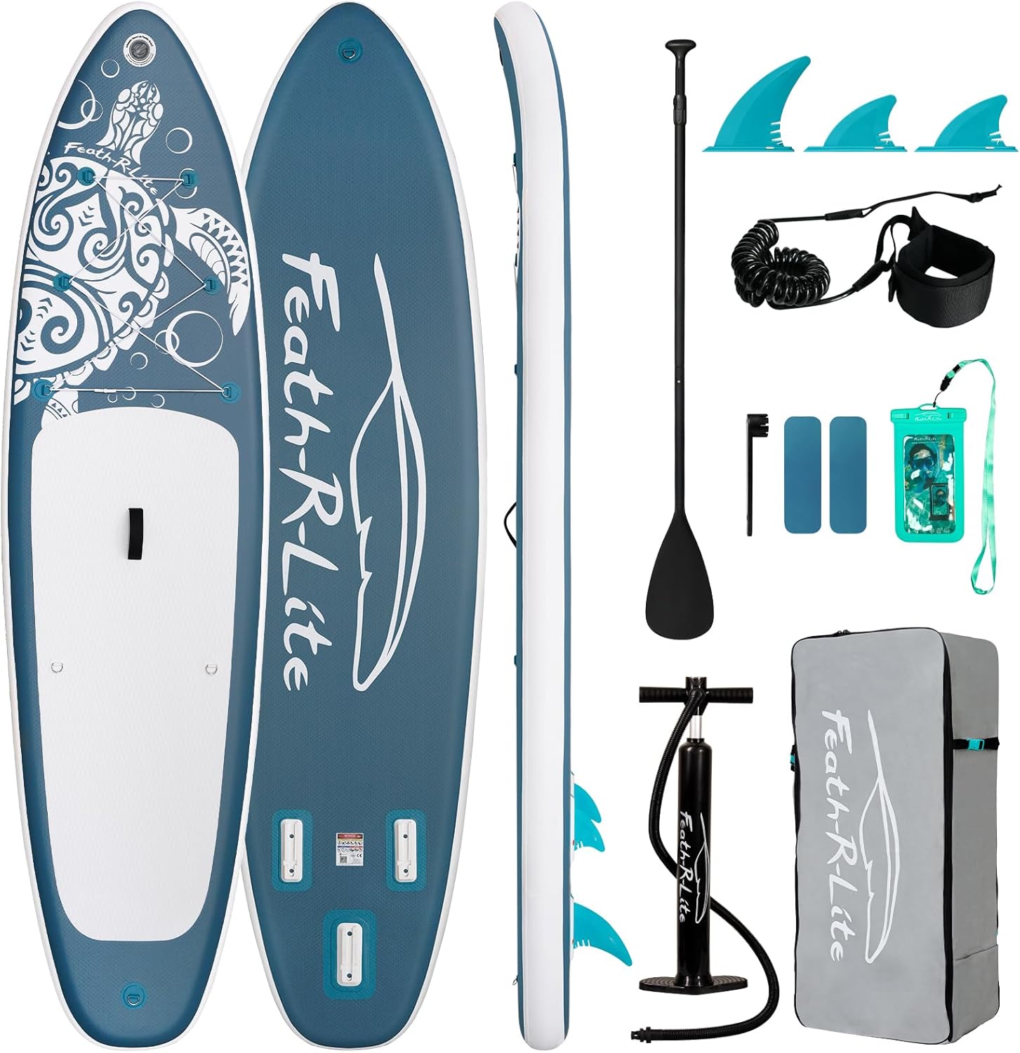 FEATH-R-LITE Stand Up Paddle Board Gonflable pour Adultes Sup avec Deux configurations différentes d'accessoires-Daviakanest