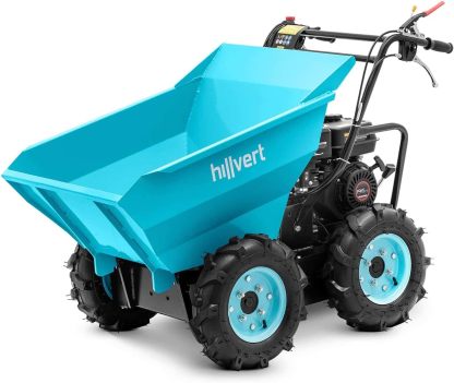 Hillvert HT-MD-400 Brouette à Moteur 6.5 Ch 400 kg Mini Dumper Brouette Thermique-Daviakanest