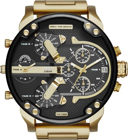 Diesel Montre Mr. Daddy pour Homme, Mouvement à Quartz Multifonctionnel avec Bracelet en Acier Inoxydable-Daviakanest