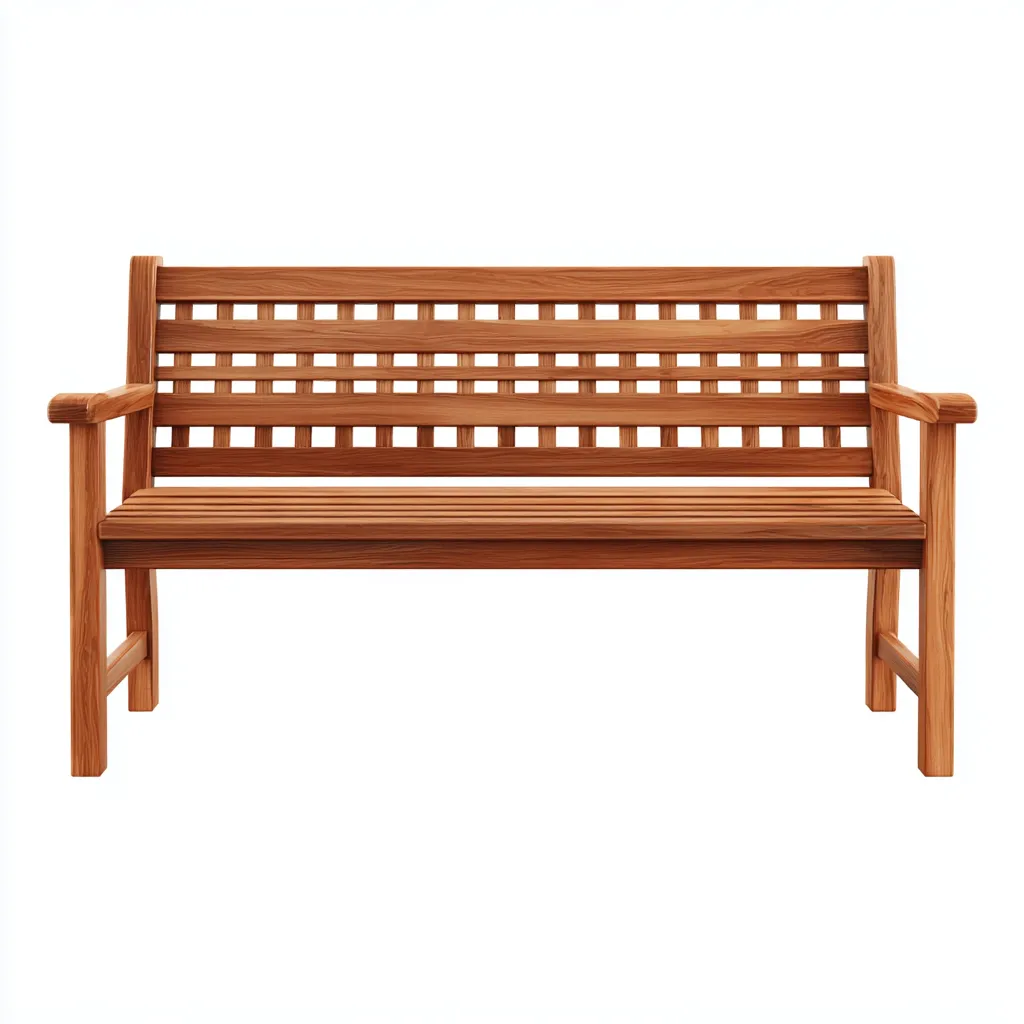 Banc de jardin en bois 150x55x90 cm - brun - style naturel-Daviakanest