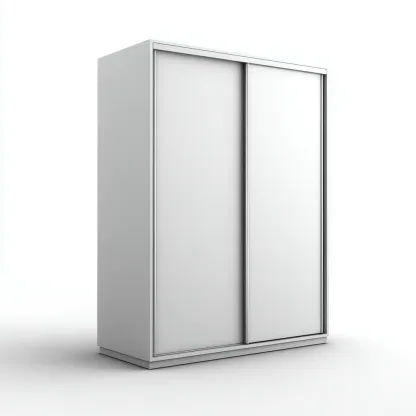 Armoire à portes coulissantes 2 portes 150x60x200 cm - blanc - style contemporain-Pacormadecor