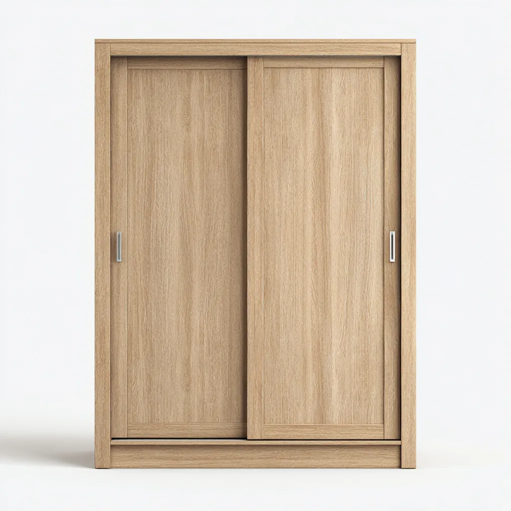 Armoire à portes coulissantes 120x60x200 cm - bois - 2 portes - style moderne-Pacormadecor