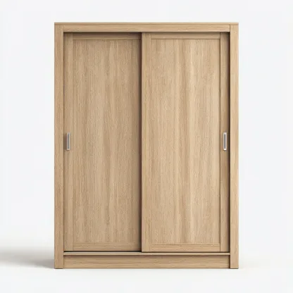 Armoire à portes coulissantes 120x60x200 cm - bois - 2 portes - style moderne-Pacormadecor