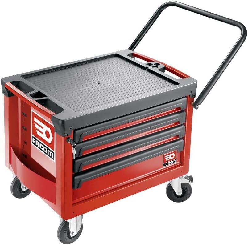 Facom ROLL.CR4M3A Coffre Roll M3 4 Tiroirs Rouge-Doviaastudio