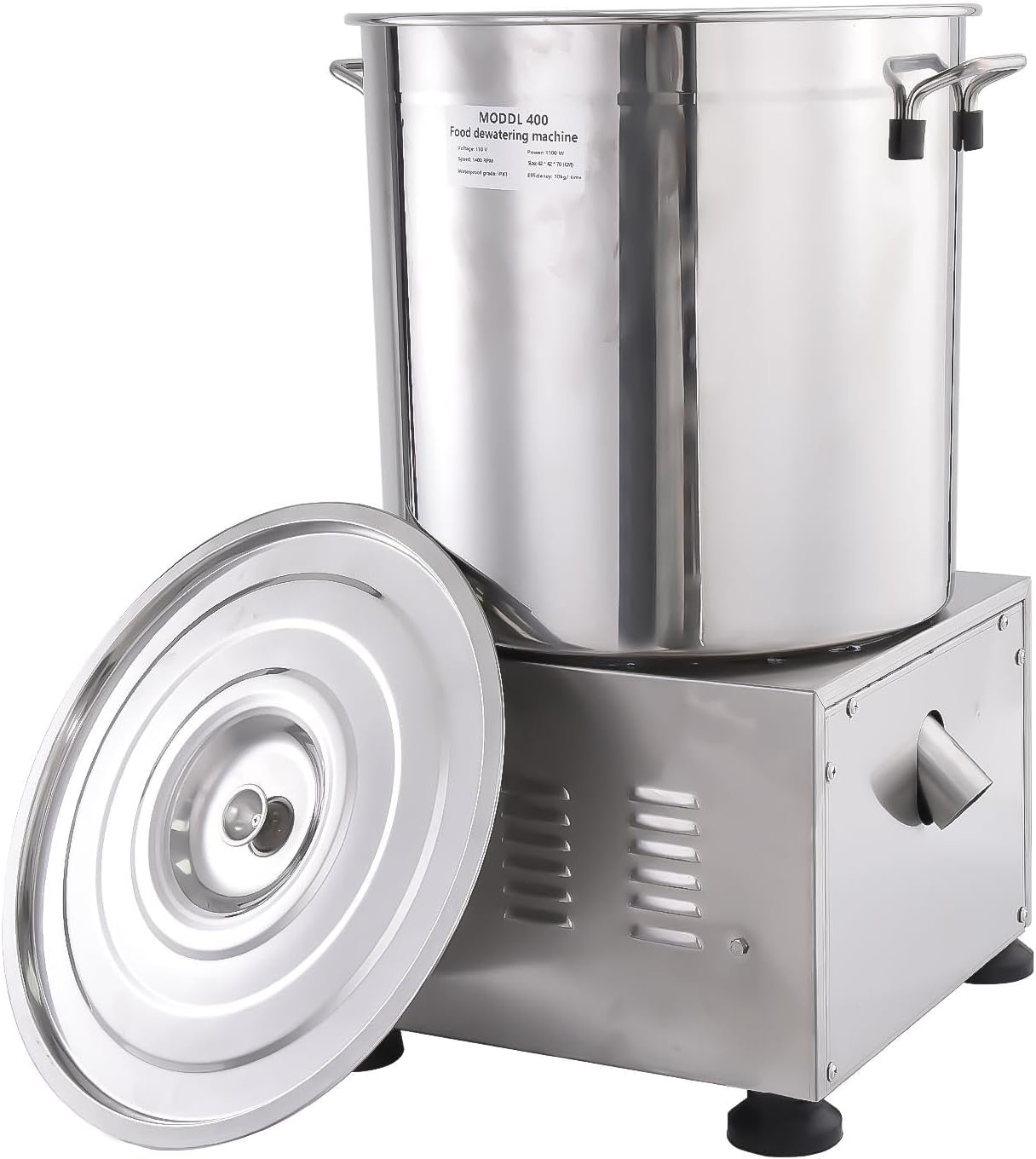 Youding Essoreuse à salade électrique, essoreuse à légumes, Séchoir à légumes grande capacité en acier inoxydable 15L, Séchoir à salade électrique à séchage rapide, essoreuse pour légumes verts,-Doviaastudio
