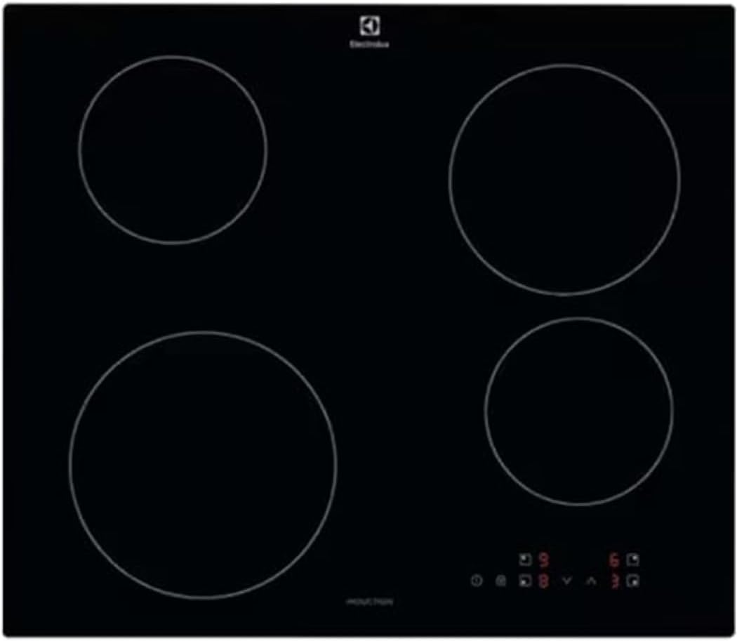 Electrolux Série 300 Plateau de cuisson à induction 4 feux à encastrer, EIB60424CK, commandes SliderTouch, 60 cm, 590 x 520 mm, noir-Doviaastudio