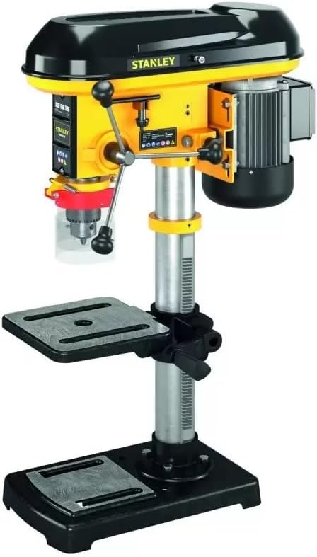 STANLEY - Perceuse à colonne d'établi 600W 9 Vitesses Mandrin 3 à 16mm SXDP16720E-Doviaastudio