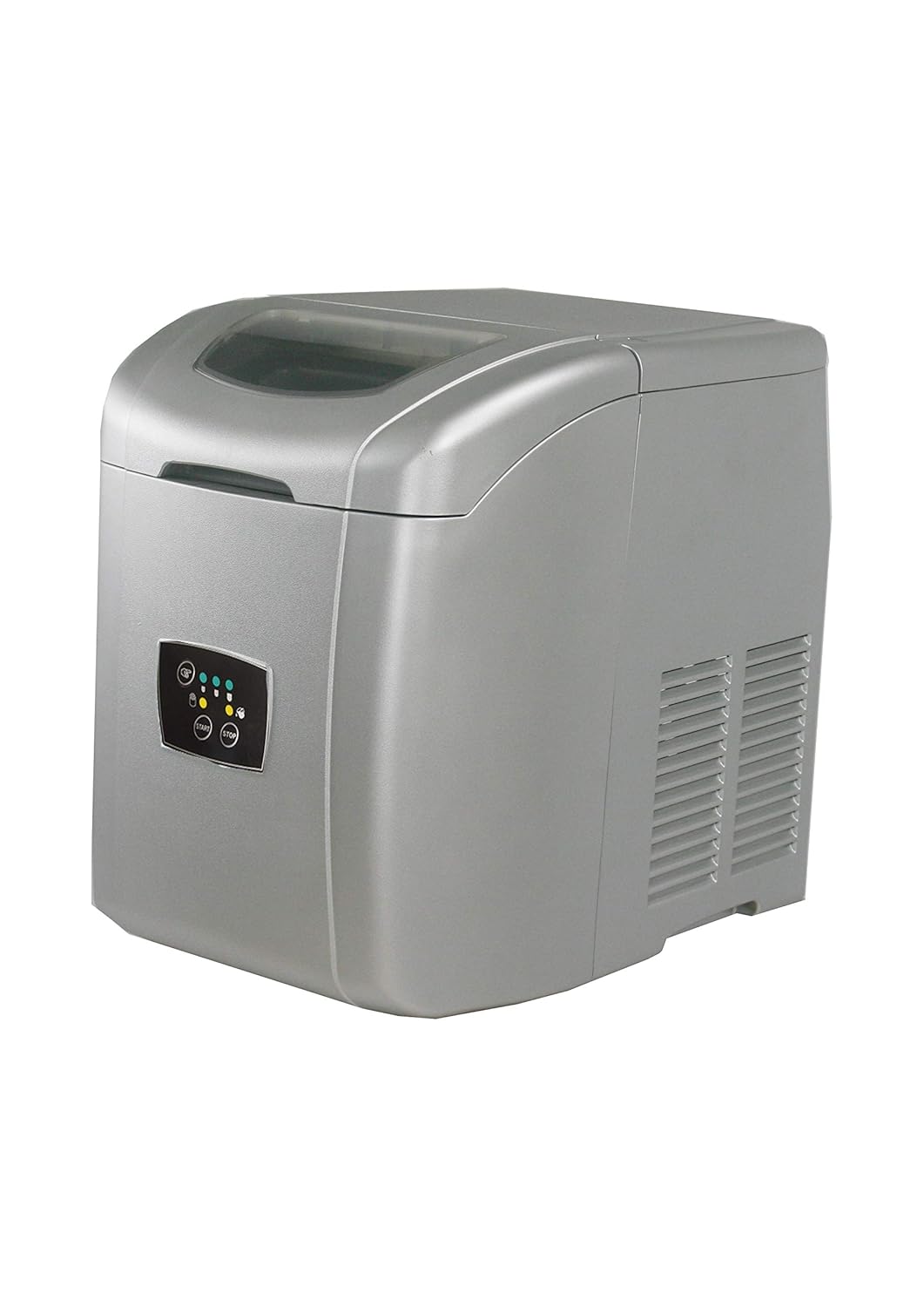 L2G Machine A Glacons Creux ronds, carrosserie Inox, 1Kg de stockage, Production: 10kg/24heures, Reservoir d'Eau 2 Litres-Doviaastudio