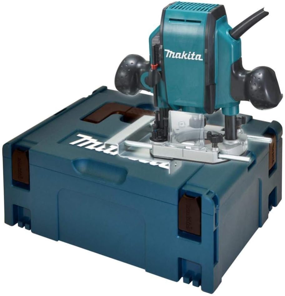 Défonceuse 900W diamètre 8 mm dans coffret Makpac - MAKITA RP0900XJ-Doviaastudio