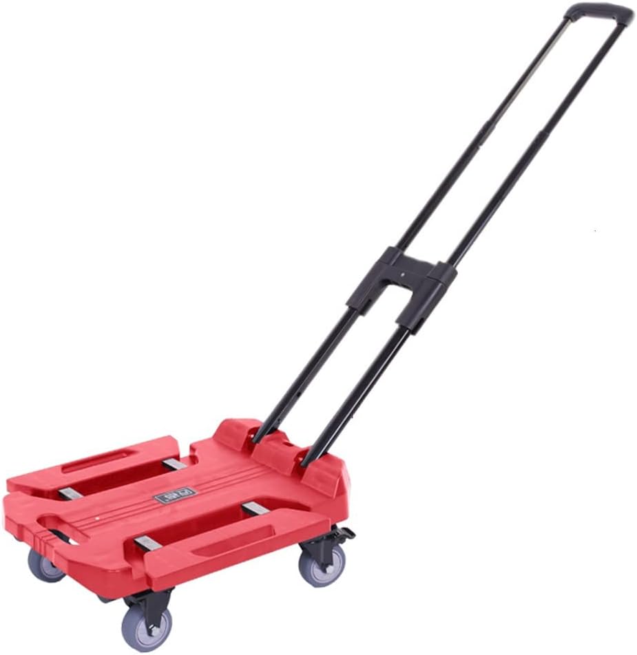 ZHEYANG Chariot De Transport Polyvalent - Chariot De Jardin 4 Roues 100kg/120kg/150kg/200kg Capacité,Inclus 2 Cordons élastiques 0729 Color:B,Size:3INCH with Brake-Doviaastudio