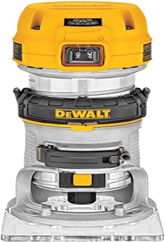 DEWALT - Affleureuse Paume Compacte - D26200-QS - Affleureuse avec Pince de 6-8mm, Lampe LED et Vitesse Variable - Vitesse à Vide 16000-27000tr/min - 900W-Doviaastudio