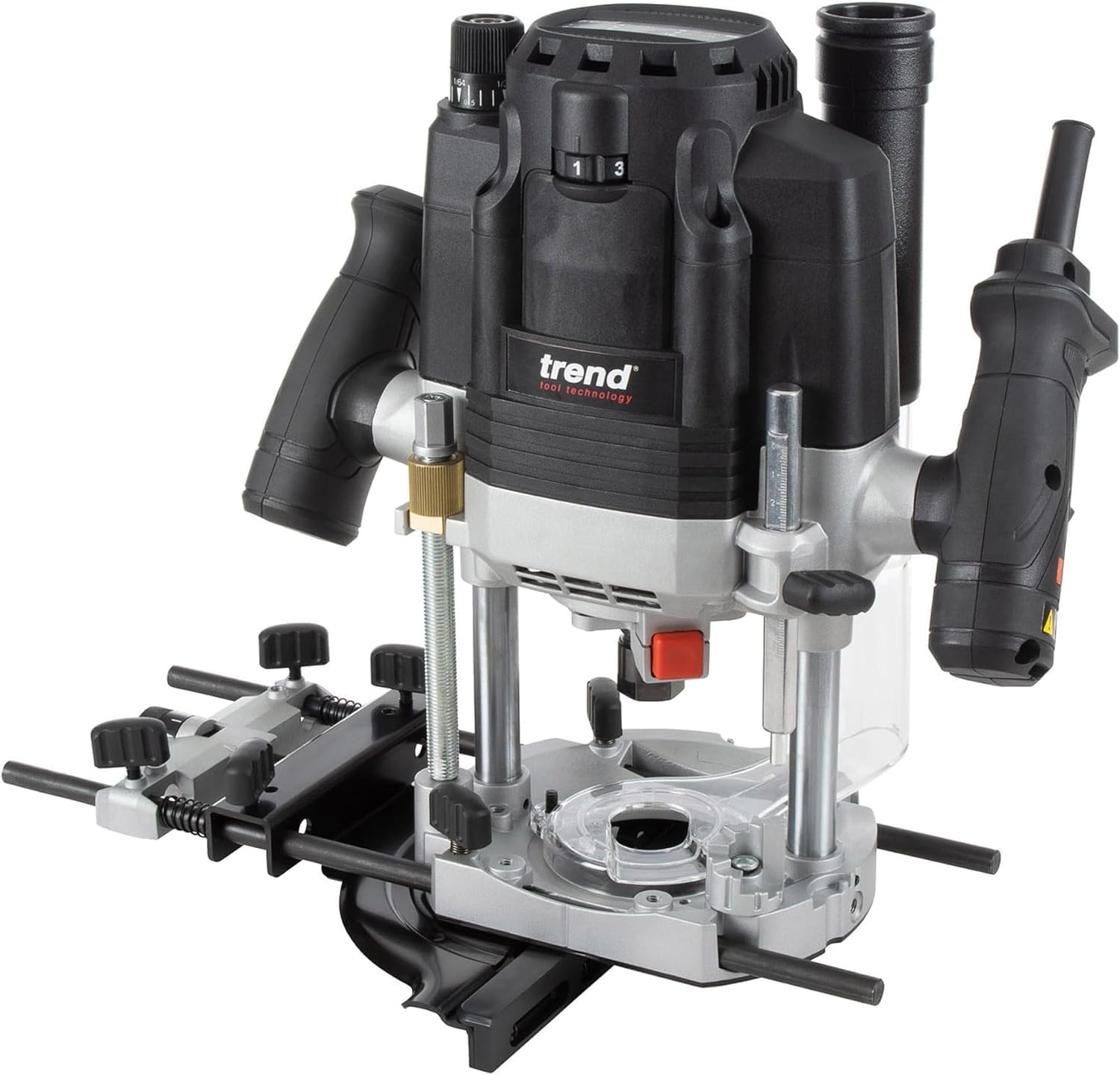 Trend T8EK T8EK Défonceuse d'atelier plongeante double mode 1/2" 2200 W 240 V Noir-Doviaastudio