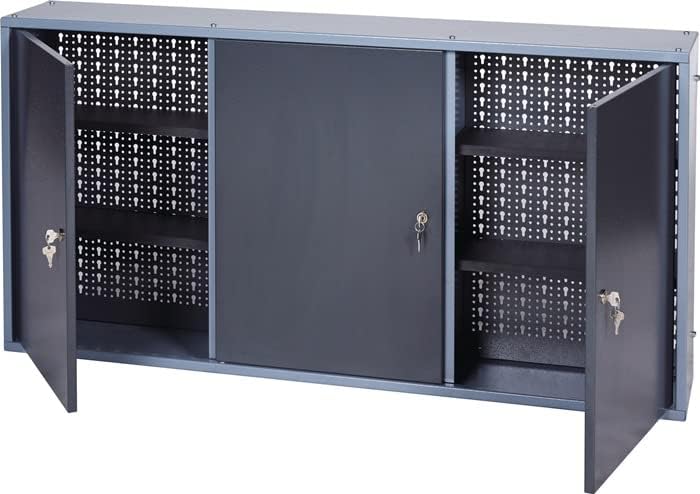Armoire à outils avec 3 portes et 4 étagères 1200 x 190 x 600 mm-Doviaastudio