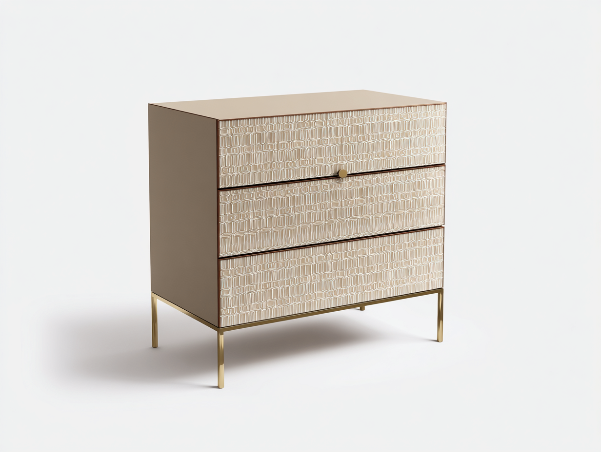 Commode bois-80x40x85 cm-beige-chambre-style moderne-Doviaastudio