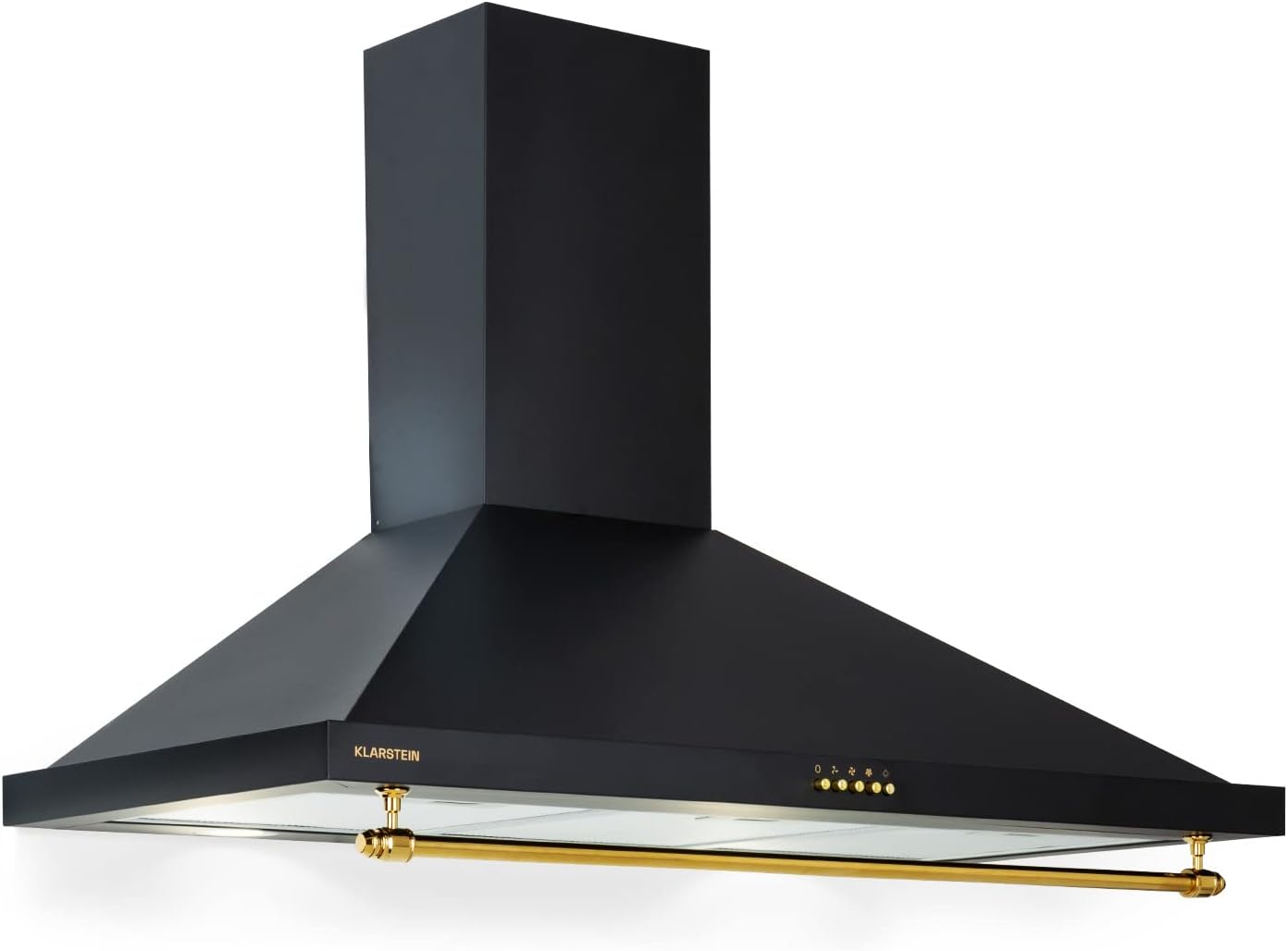 Klarstein 90 cm Hotte Aspirante Silencieuse, Hotte de Cuisine 90cm, LED, Débit d'Air Puissant 591.5m3/h, Filtres à Graisse, Efficacité Energétique Classe A, Hotte avec Évacuation-Doviaastudio