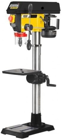 FEMI JOB LINE FM12-951PLUS - Perceuse à Colonne 16mm - Moteur 550W - 12 Vitesses 180-3000tr/min - Table Réglable/Inclinable 255x255mm - Étau et Mandrin Auto Inclus-Doviaastudio