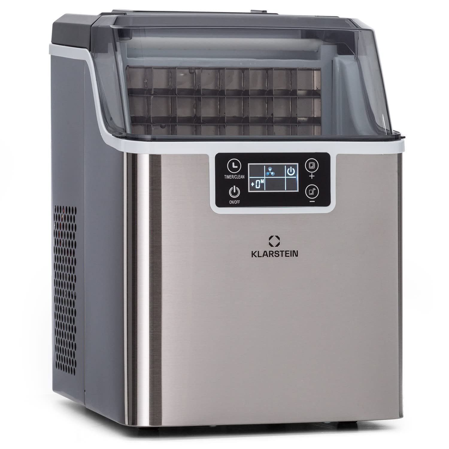 Klarstein Machine a Glacons, Machine à Glacons pour la Maison, Machine a Glacon 3,2 litres, Fonctionnement Rapide, Ice Maker 20kg de Glace, Petits et Grands Glaçons, Machines à Glaçons Autonettoyante-Doviaastudio