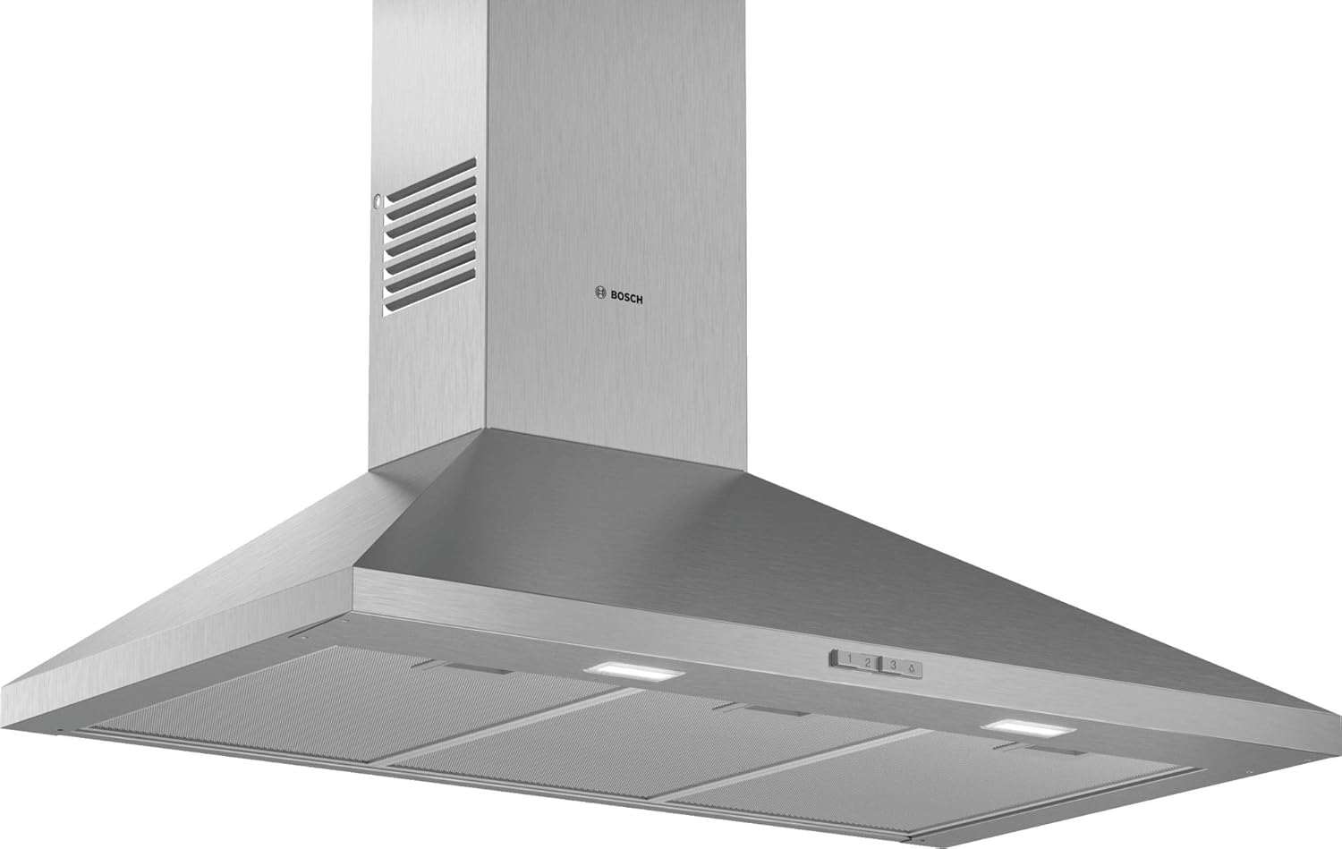 Bosch DWP64BC50 - Hotte murale - Série 2 - 3 vitesses d'aspiration - Eclairage LED - 60 cm - 100 W - Inox-Doviaastudio