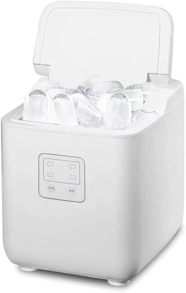ZTBGY Machine à glaçons pour la maison, 9 glaçons prêts en 6 minutes, avec pelle à glace et panier d'affichage LED pour la maison, le bar, la cuisine, le bureau-Doviaastudio