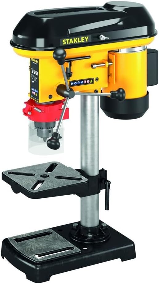 STANLEY - Perceuse à colonne d'établi 400W 9 Vitesses Mandrin 1.5 à 13mm SXDP13597E-Doviaastudio
