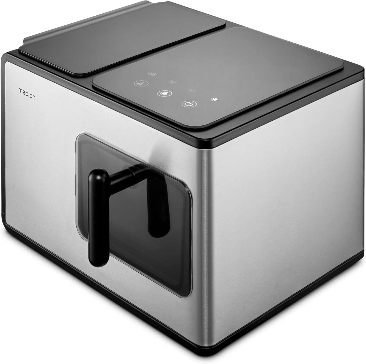 MEDION Machine à glaçons Nugget glaçons, parfait pour boissons et cocktails, réservoir de 2 litres, jusqu'à 15kg de glaçons, temps de production court env. 5 min, panier amovible, autonettoyant, MD119-Doviaastudio