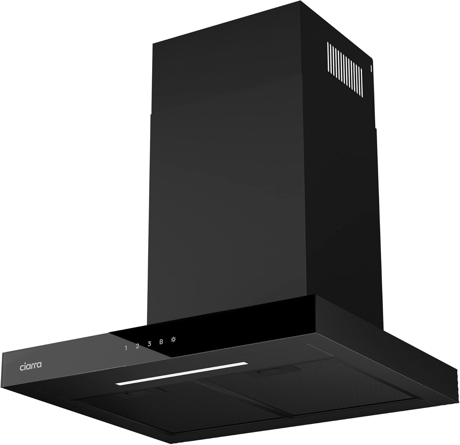 CIARRA CBCB6102 Hotte Aspirante 60 cm A+++ 650 m3/h - App et TouchControl - 4 Vitesses + Booster - Recyclage et Évacuation - Filtre à Charbon CBCF003 - Noire-Doviaastudio