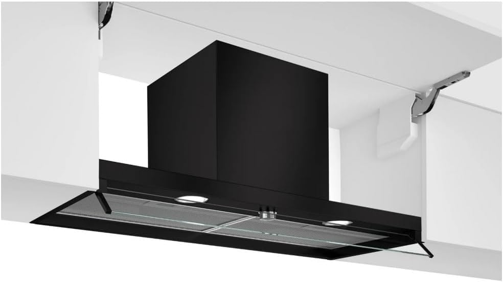 Bosch DBB96AF60, Hotte intégré Série 4, 3 vitesses d'aspiration, 90cm, Noir mat-Doviaastudio