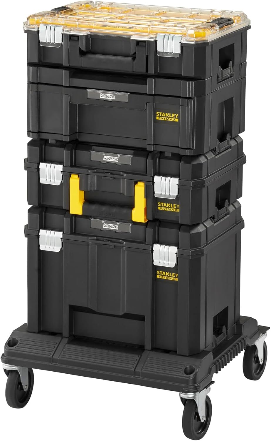 STANLEY FMST1-80107 Tour Tstak/PRO-STACK Gamme FATMAX - Modulable - Charge Maximale 100Kg - Dimensions 550X460X810Mm-Doviaastudio