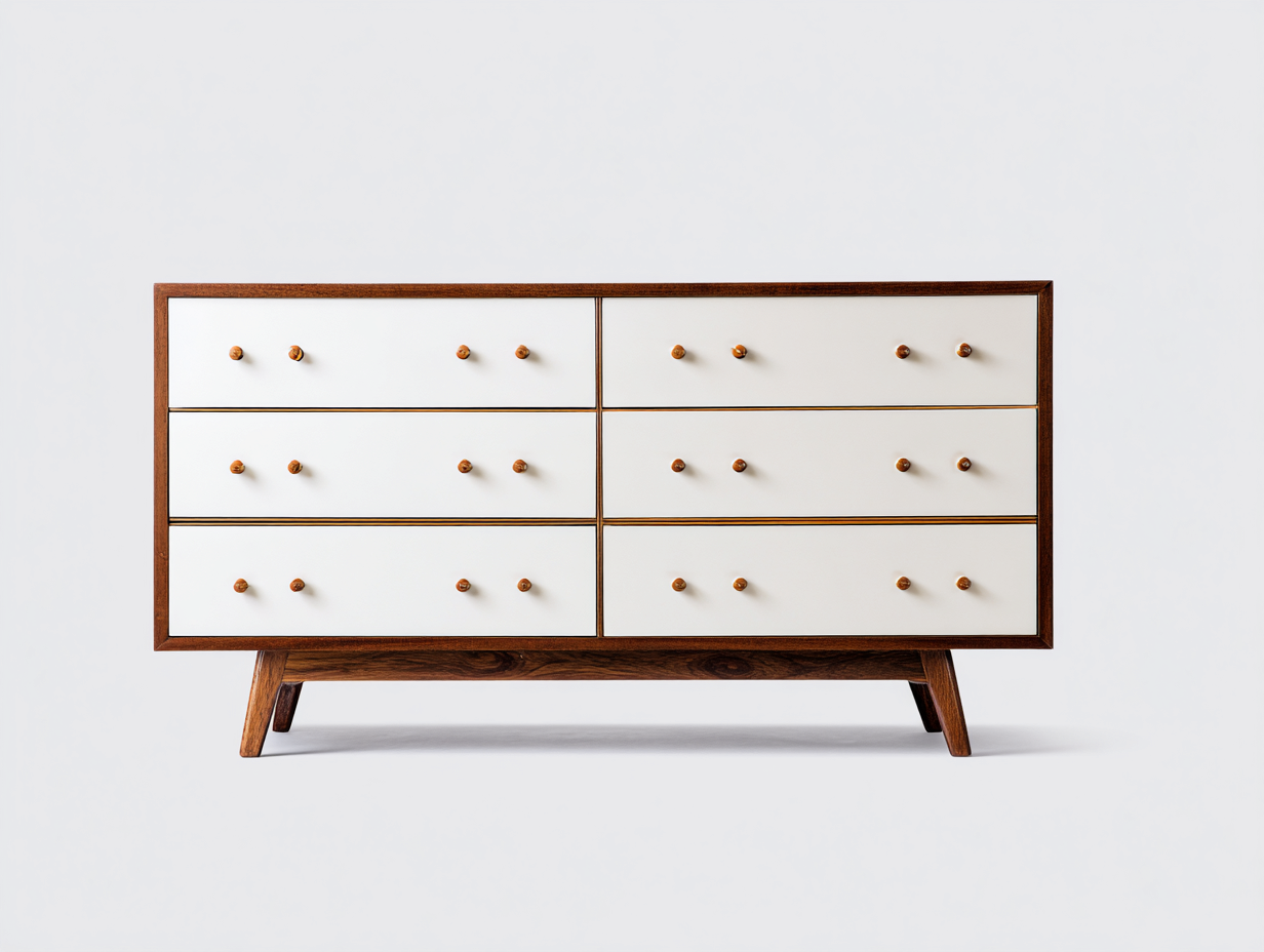 Commode bois-150x45x85 cm-blanc-chambre-style moderne-Doviaastudio