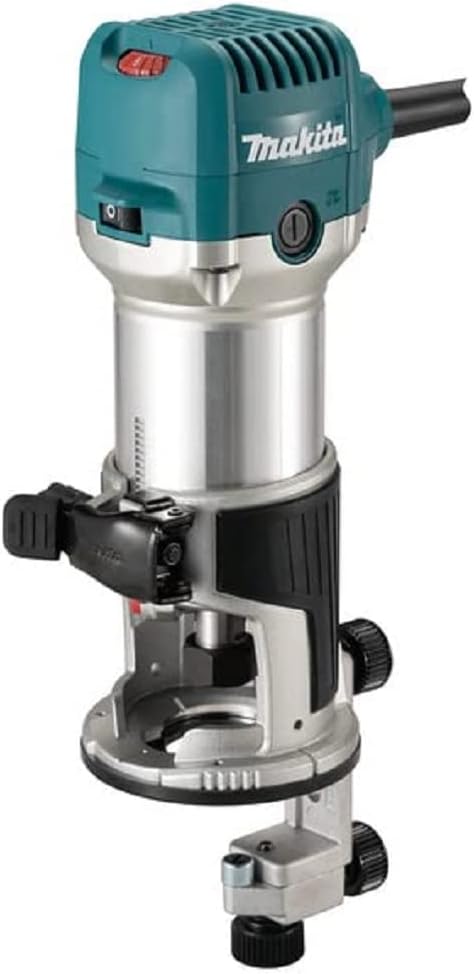 Makita RT0702CX2/2 Défonceuse 240 V 0,6 cm avec base de débroussailleuse, base inclinable et base plongeante-Doviaastudio