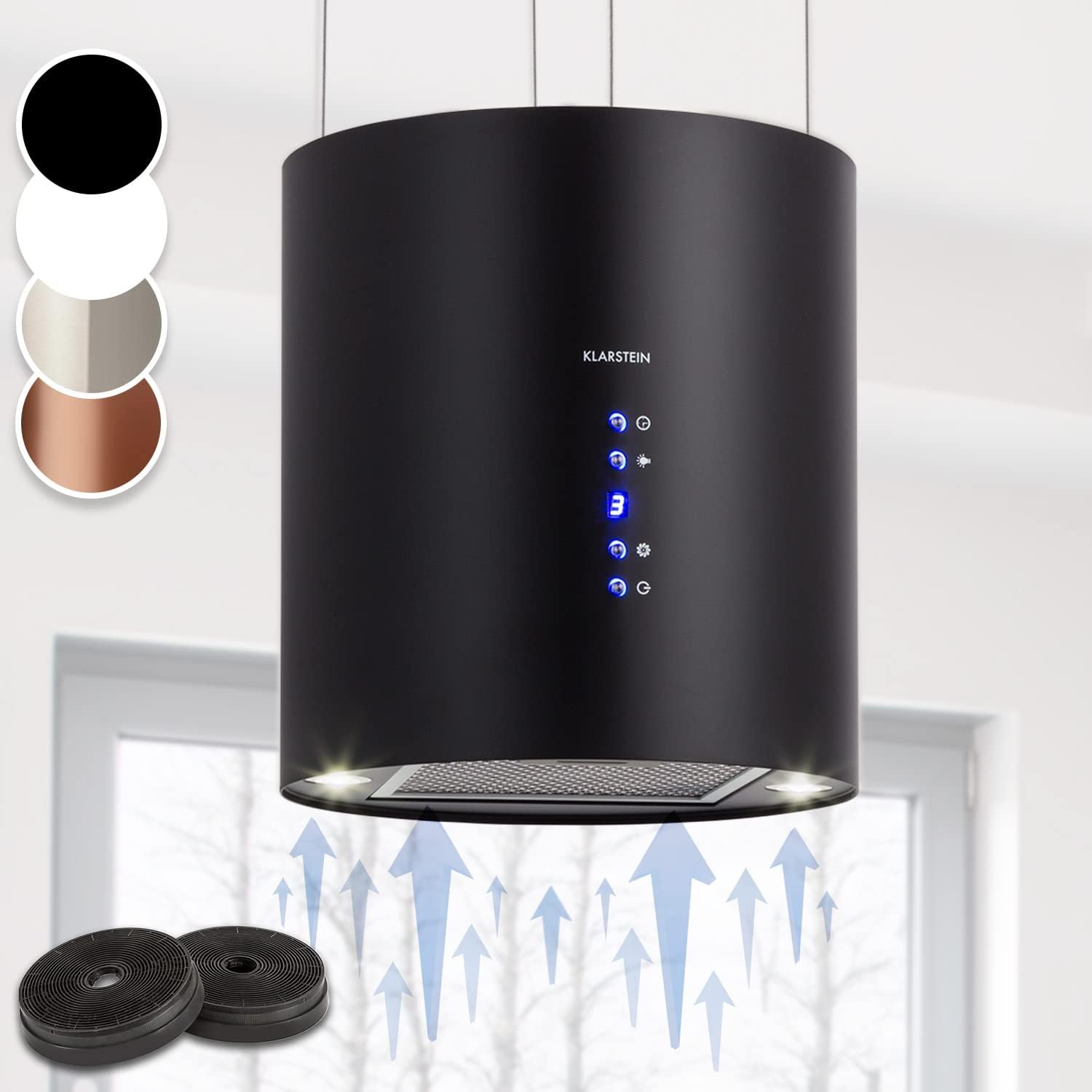 Klarstein Barett Hotte aspirante pour hotte aspirante Noir-Doviaastudio