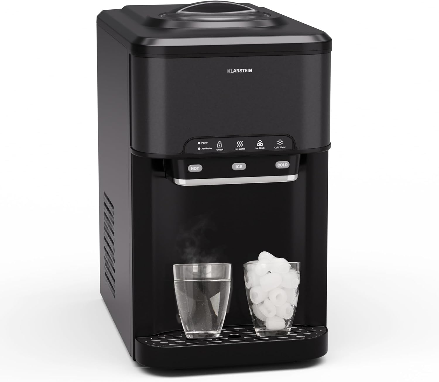 Klarstein Machine a Glacons pour la Maison, Capacité de 3L, Fabrique Rapidement Jusqu'à 20kg de Glacons, Machine a Glaces Petits et Grands Glaçons en Forme de Balles, Autonettoyante, Ice Maker Cuisine-Doviaastudio