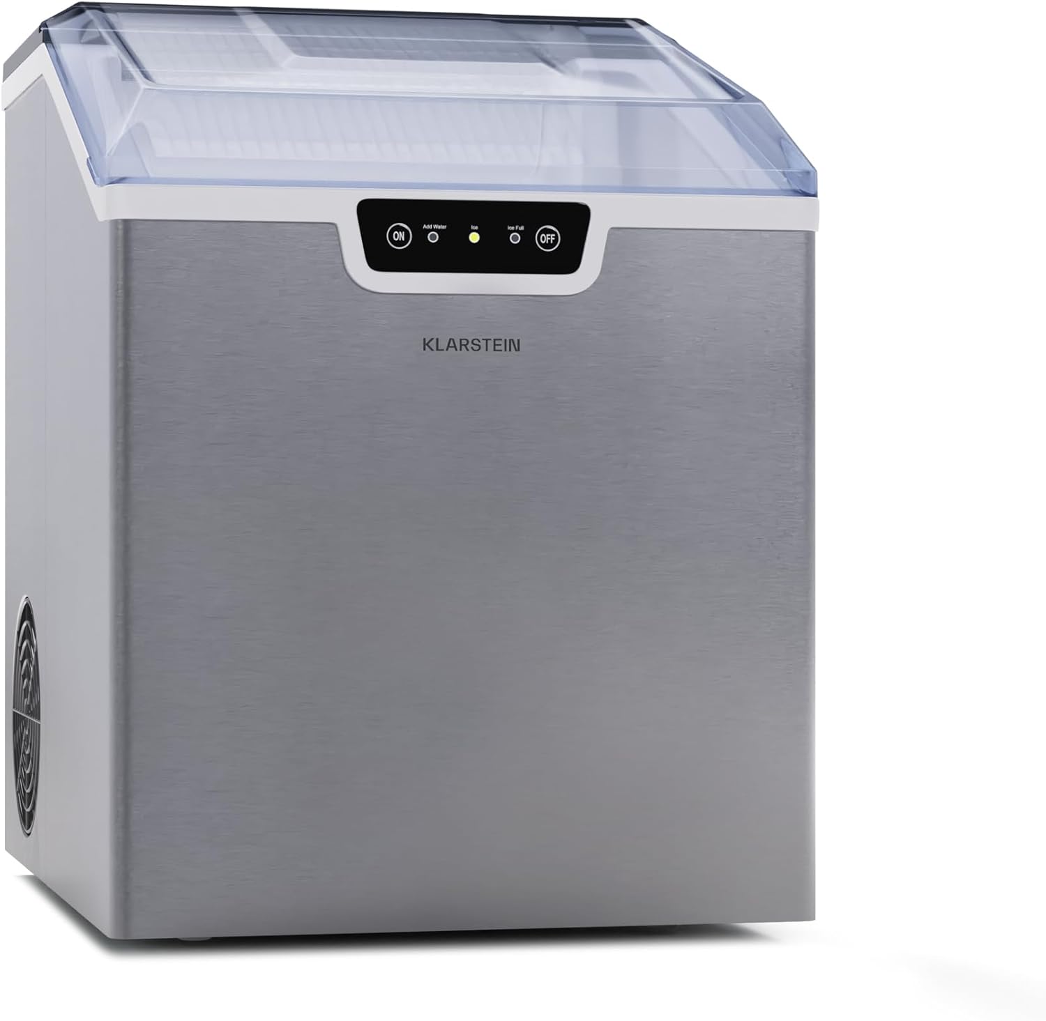 Klarstein Machine a Glacons, Machine à Glacons pour la Maison, Machine a Glacon 3,2 litres, Fonctionnement Rapide, Ice Maker 18kg de Glace, Petits et Grands Glaçons, Machines à Glaçons Autonettoyante-Doviaastudio