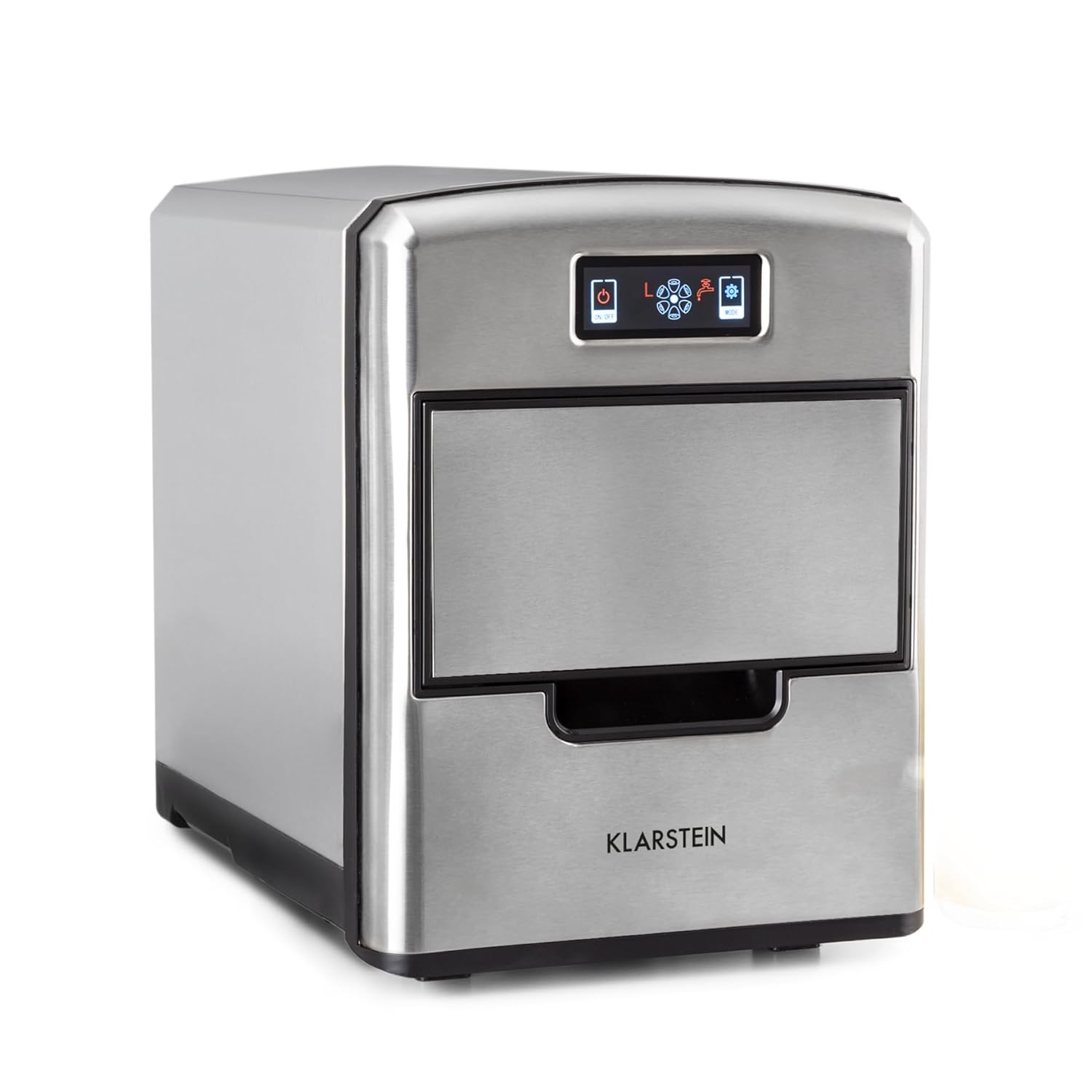 Klarstein Machine a Glacons pour la Maison, Capacité de 2,1L, Fabrique Rapidement Jusqu'à 12kg de Petits, Moyens et Grands Glacons, Ice Maker avec Alarme Securité, Facile à Nettoyer-Doviaastudio