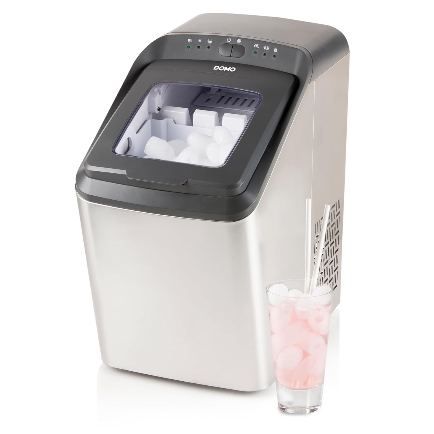 DOMO DO9247IB Machine à glaçons PRO 'Ice Maestro' - 15kg/24h - 2,8 L - inox-Doviaastudio
