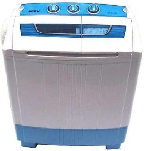 D+L GmbH Mini Machine à Laver 5,2 kg + Essoreuse, Camping, Avec Pompe, Chargement Par Le Haut, 2 En 1, Chambre d'Essorage, Mobile, De Voyage, AWZ-Doviaastudio