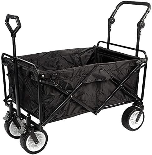 Tiiiopkvvv Chariot de traction pliable d'extérieur chariot utilitaire pliable chariot de jardin chariot de camping sur roues chariot à main robuste festival charge charge 100 kg couleur : style 2-Doviaastudio