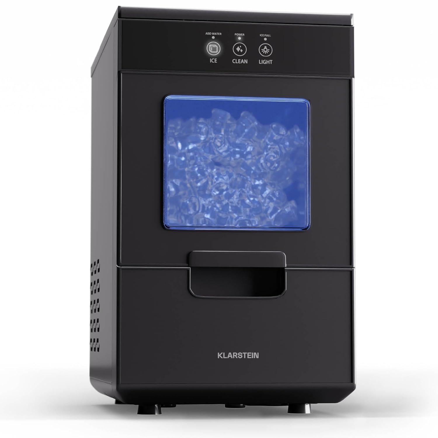 Klarstein Machine à glaçons 2,2L pour la maison, le camping et la restauration, Machine à mini-glaçons, Machine à glace professionnelle pour glaçons, Autonettoyante, 25kg de glace en 24h-Doviaastudio