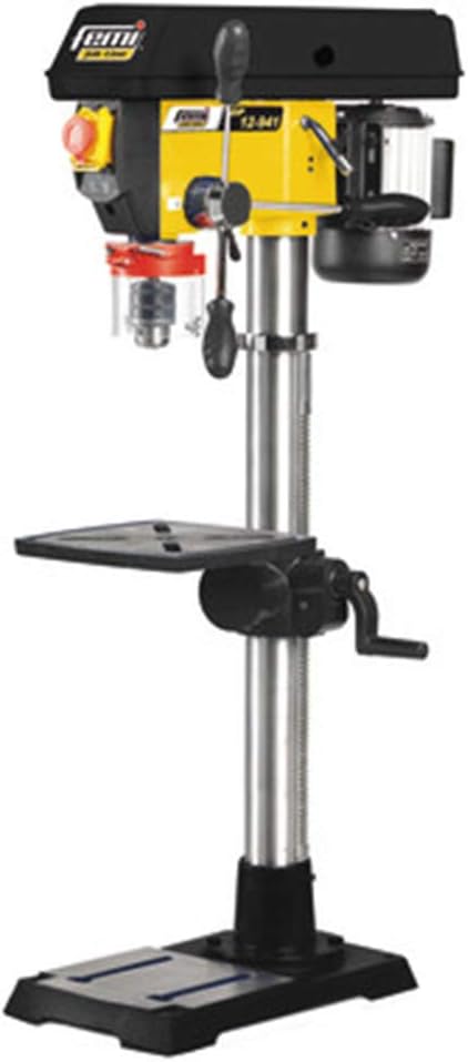 FEMI Perceuse à Colonne d'établi, 1400 tr/min, 460W, 845mm, Mandrin serrage à clé 3-16 mm, Plateau de travail inclinable-Doviaastudio