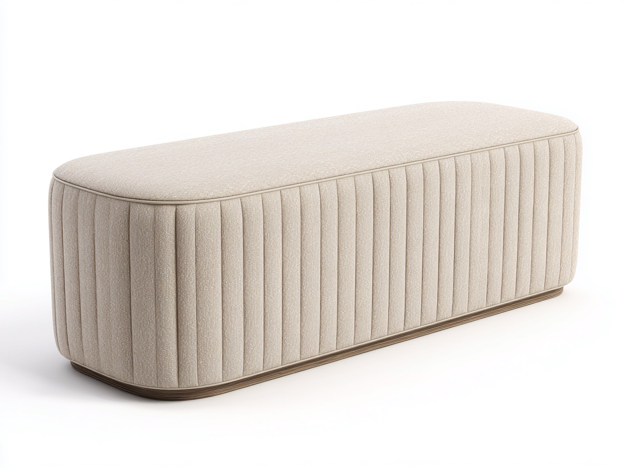 Banc-en tissu-120x45x42 cm-beige-salon-style moderne