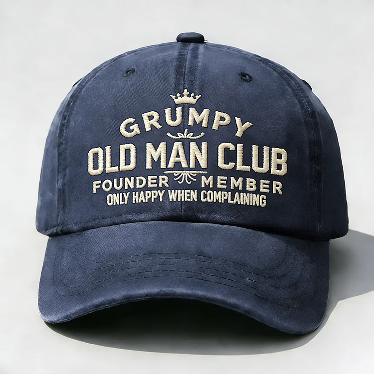 Grumpy Old Man Club Embroidery Cap