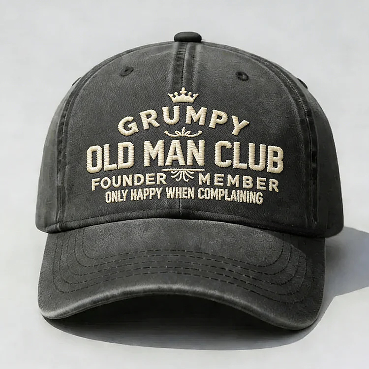 Grumpy Old Man Club Embroidery Cap