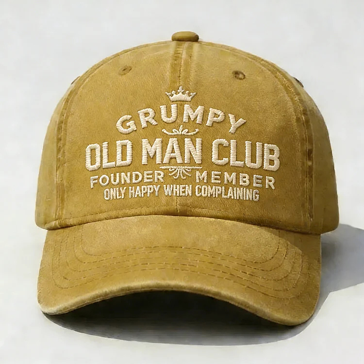 Grumpy Old Man Club Embroidery Cap