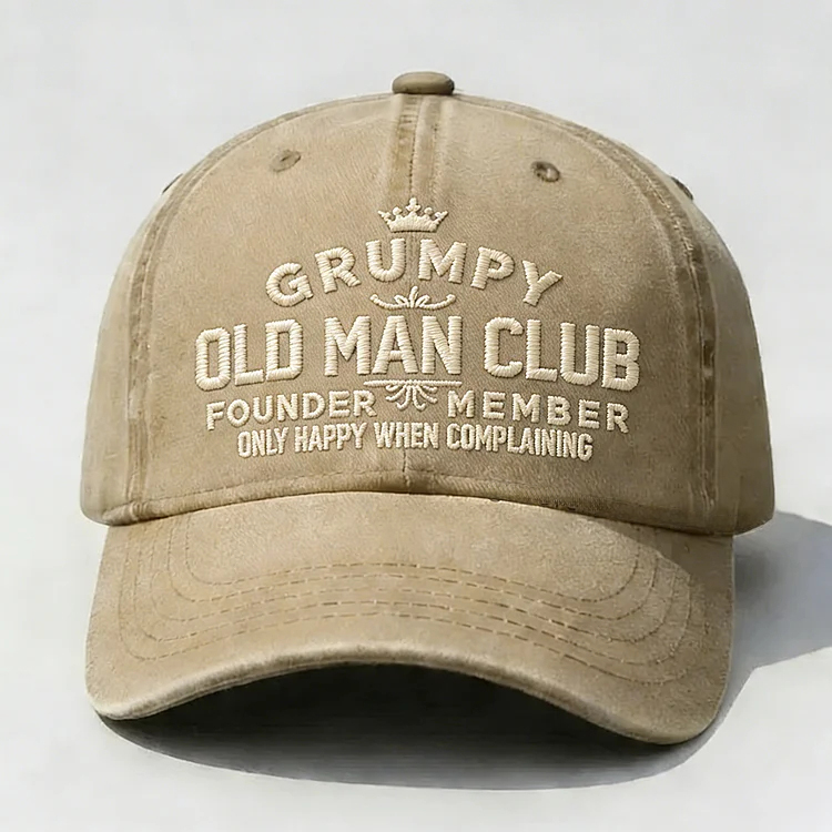 Grumpy Old Man Club Embroidery Cap
